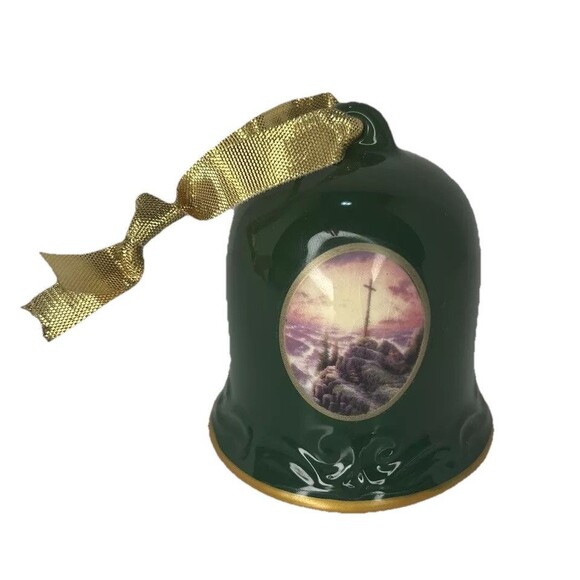 Thomas Kinkade The Light Of Peace Painters Of Light Christmas Bell (1996) - Picture 1 of 6